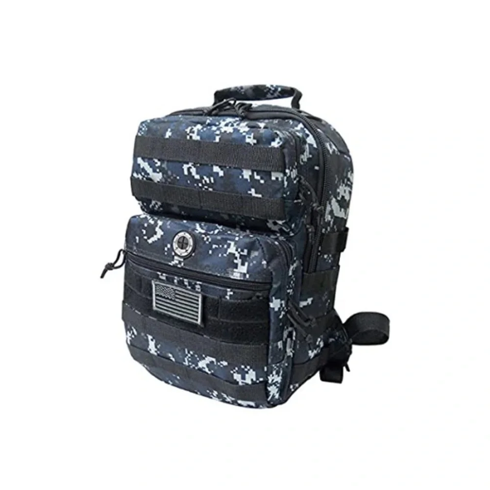 Nexpak tactical day pack‎ black & blue camouflage small/medium size